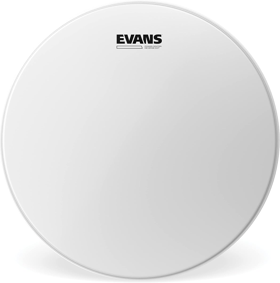 Evans Power Center Reverse Dot Snare Drum Head - 14 Snare Drum Head - Featuring Reverse Dot for Durability, Focus, Attack - Coated with 10mil Ply - 14 Inch