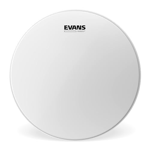 Evans Power Center Reverse Dot Snare Drum Head - 14 Snare Drum Head - Featuring Reverse Dot for Durability, Focus, Attack - Coated with 10mil Ply - 14 Inch