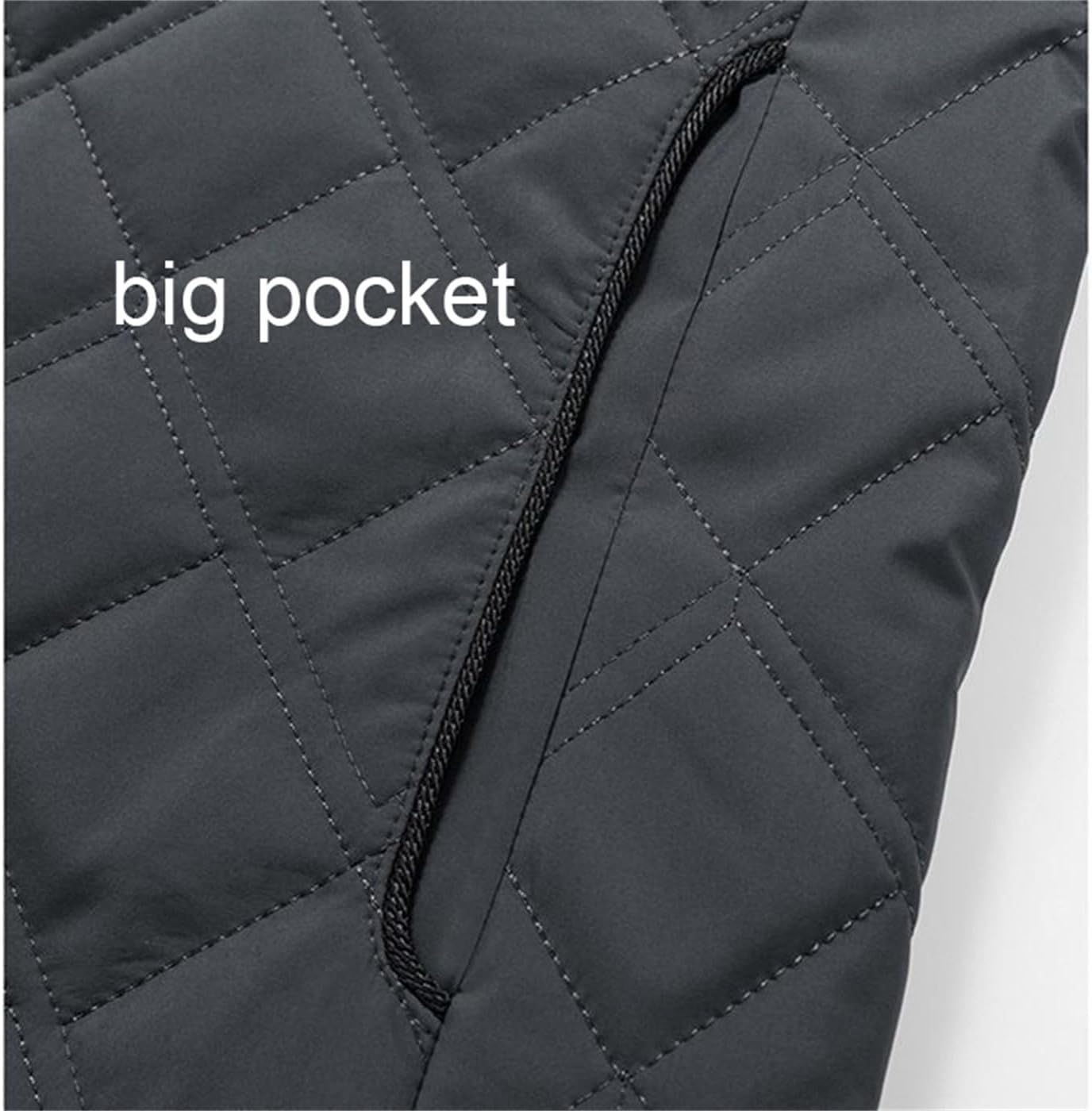 Men's Cotton Down Diamond Quilted Single-Breasted Slim Fit Suit Short Business Casual Blazer Office Coat
