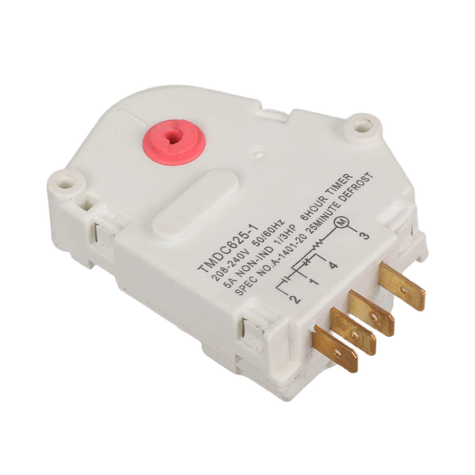 NVOQILIN TMDJ625Z 50 / 60Hz Defrosting Timer for Refrigerator Defroster Time Controller Fridge Spare Part Easy Maintenance Refrigerator Timer Replacement