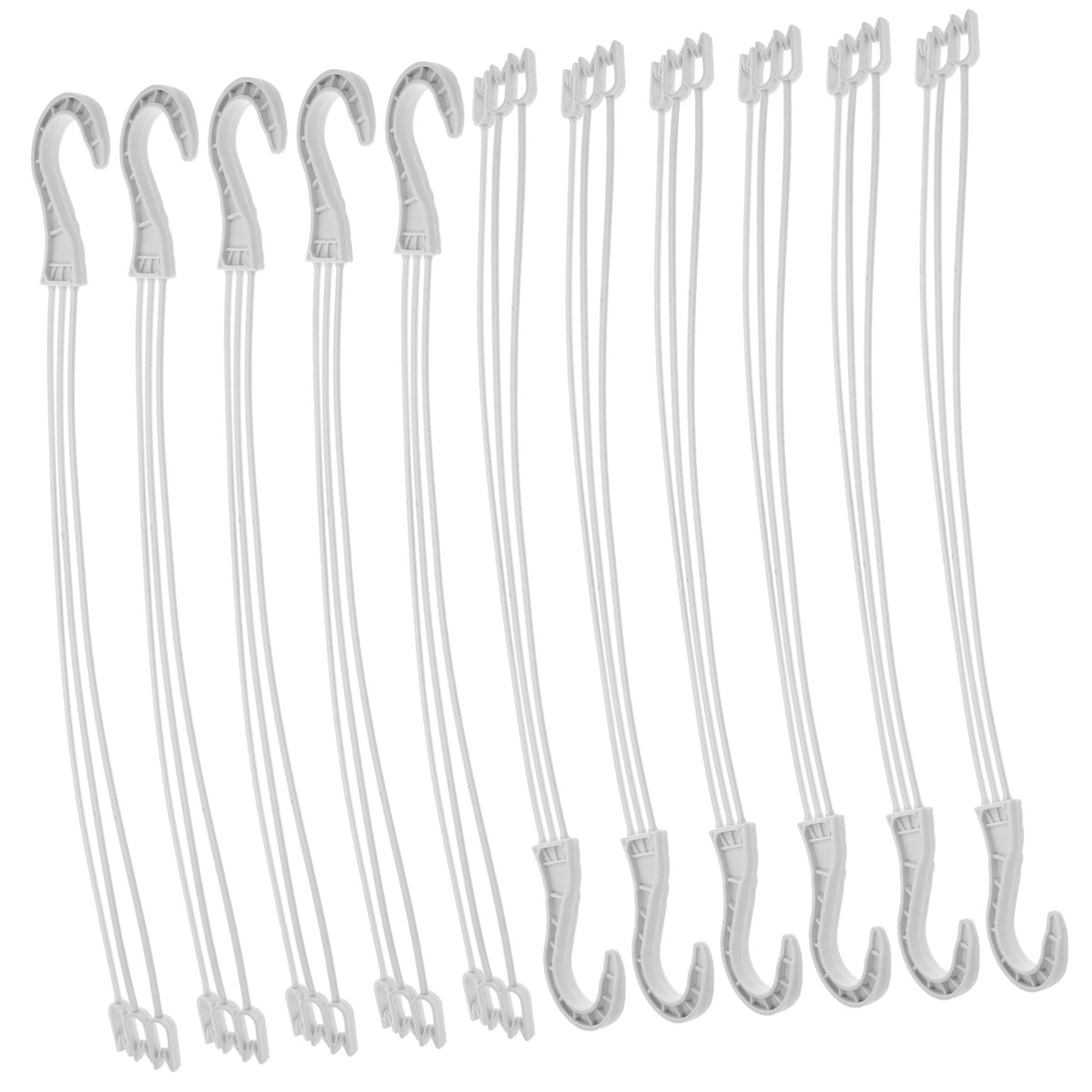 Toyvian Crochet Suspendre pour Pot de Fleurs en Plastique, 50 Pièces