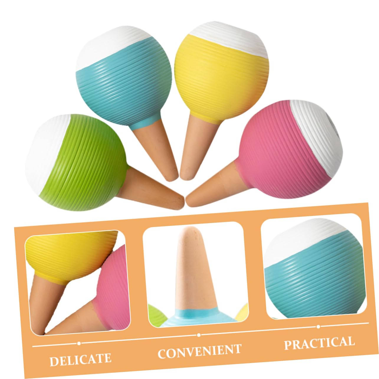 ibasenice 4pièces Lot de Globes Arrosage pour Plantes Intérieur Dispositifs Arrosage Automatique Arroseur De Plantes Suspendues