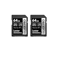 Lexar SILVER PRO Scheda SD 2x64GB, Scheda di memoria SD UHS-II
