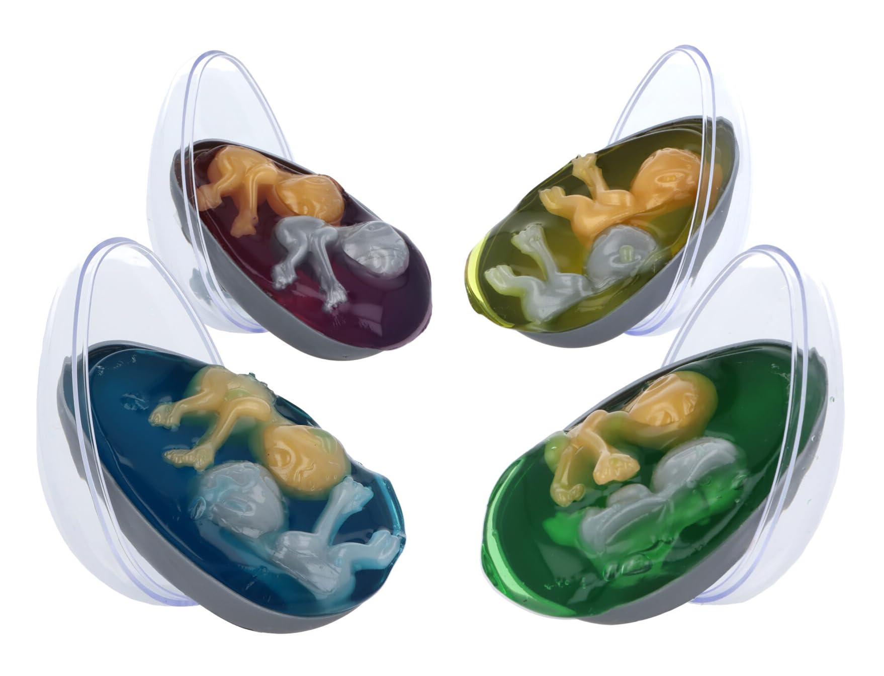 Alien Egg with Twin Babies Surprise Toy โ Hatchable Space Creature Collectible Figure โ Novelty Kids Gift, Party Bag Filler & Sci-Fi Play Toy (8.5cm x 5.3cm) (4)