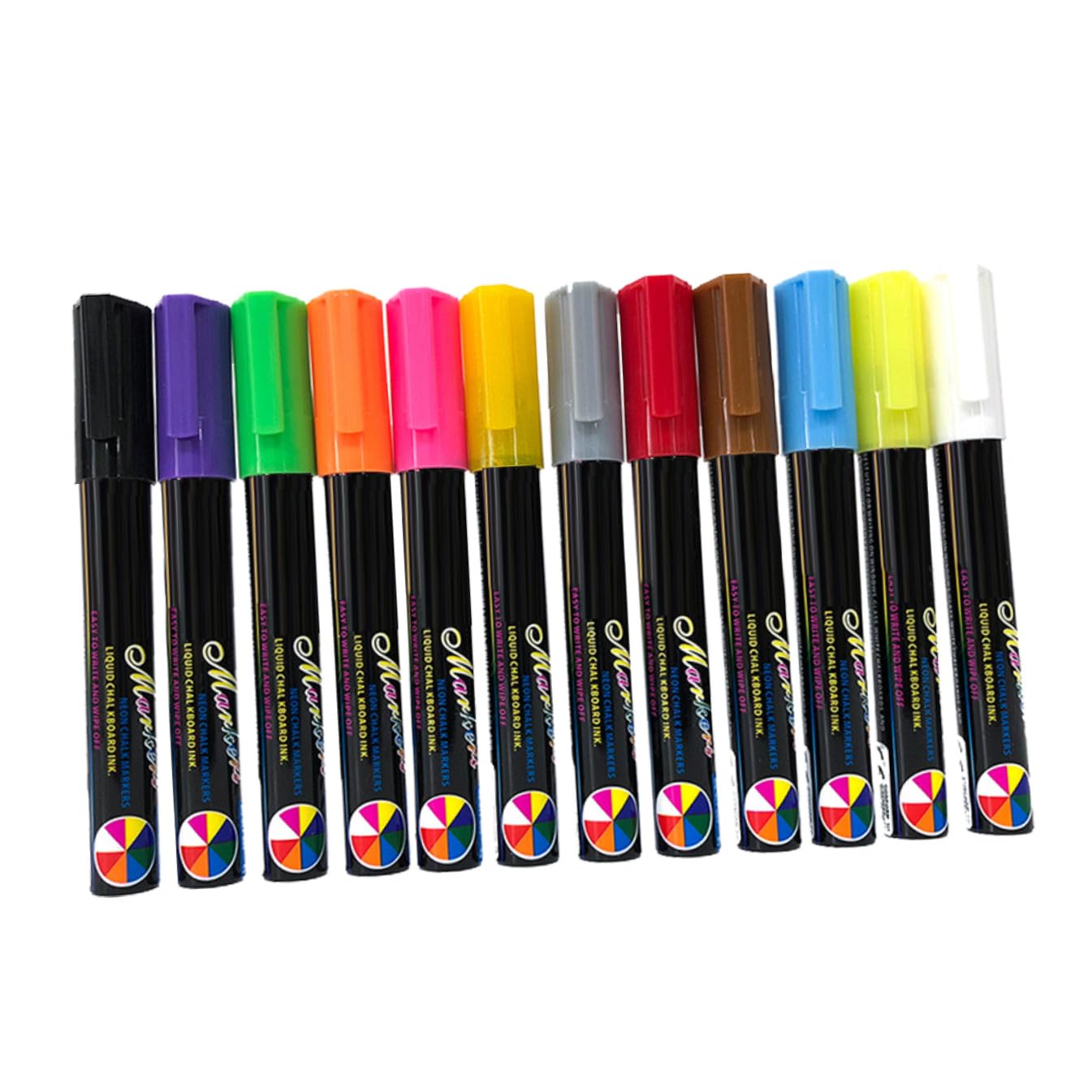 STOBOK 12 Stück Flüssigkreidestift Abwischbar für Tafel und Whiteboard Kunststoffgehäuse Ergonomisches Design für Schule und Büro