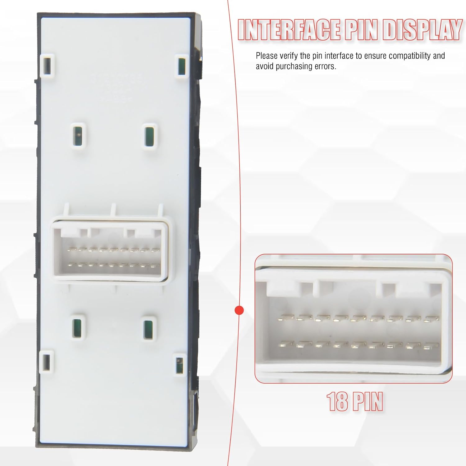 93571-M6100 Master Power Window Switch Driver Side Compatible with Forte 2019 2020 2021 1.6L 2.0L L4