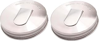 Grain Dispening Stainless Steel Lids for Mason Jars (2 Pack Wide Mouth)