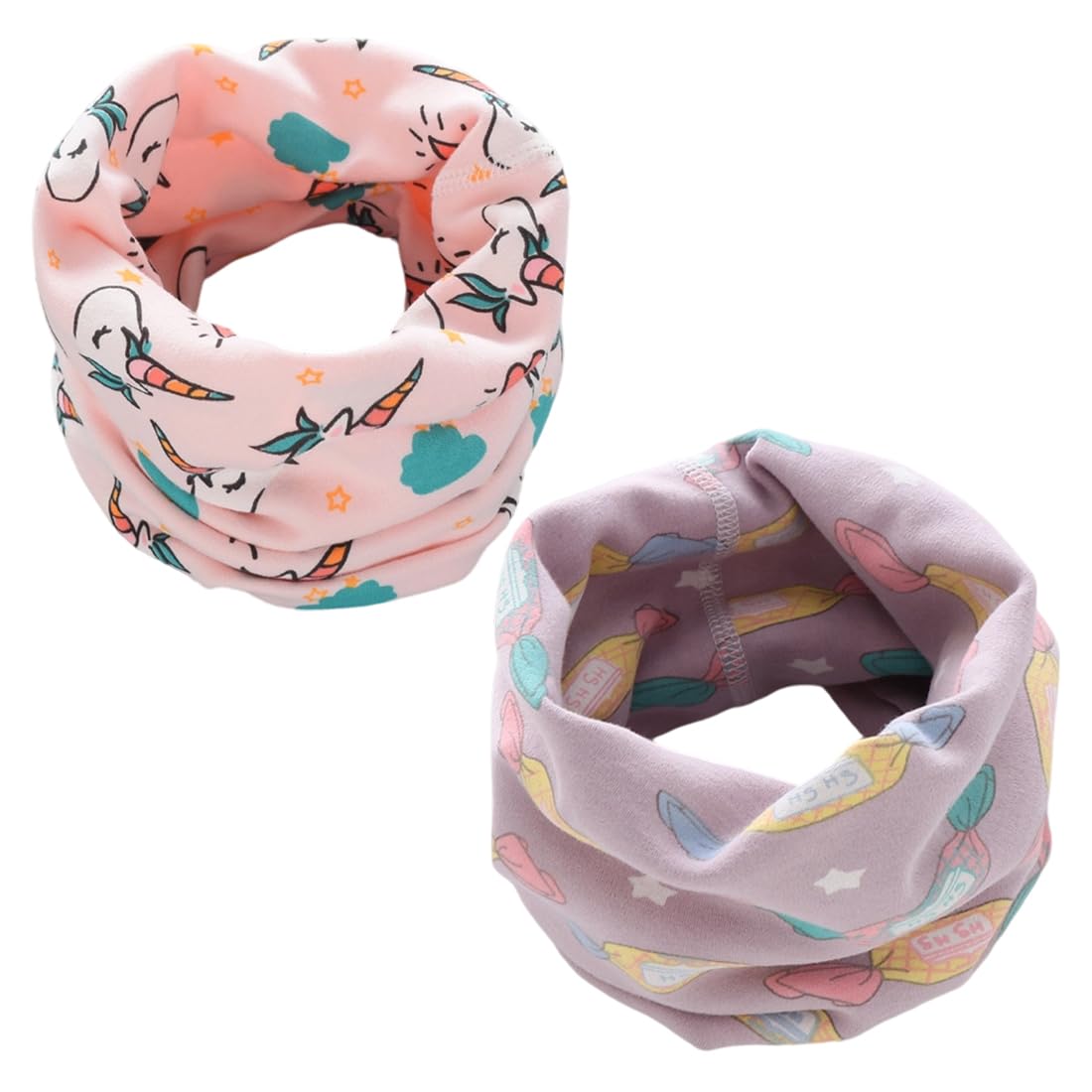 Braga cuello niño, Multiuso Cálido Pañuelo Circular a Prueba de Viento,Bufanda Cuello Niño Algodón Braga Cuello Niña Otoño Invierno Bufanda Tubular, estilo de dibujos animados