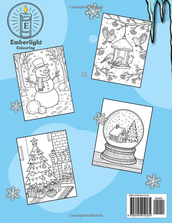 Winter Colouring Book: The Best of the Winter Season, A Coloring Book for Adults (Emberlight Colouring) (Seasonal Series: The Best of Every Season (Colouring Books for Adults)) image 3