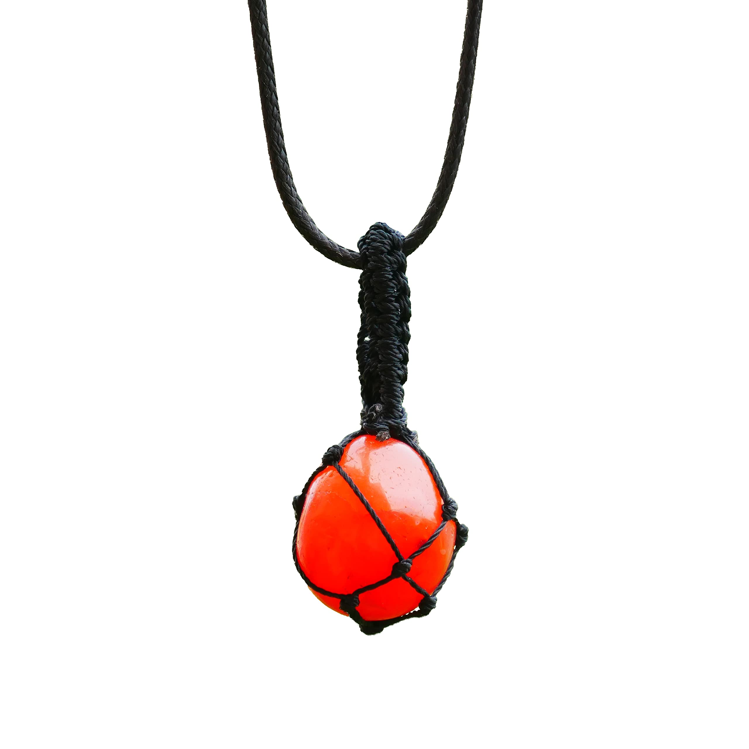 Reikved Carnelian Stone Natural Healing Crystals and Stones Crystal Pendants Necklace for Women Good Luck Charm Spiritual Gift for Him Her Jewelry for Women Men (Tumble Thread Wrap) (B0B6HKSVRP) Amazon Price History, Amazon Price Tracker