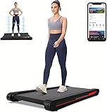 Sperax Walking Vibration Pad with APP, 3 in 1 Under Desk Treadmill, 2.5HP Low Noise Walking Treadmill Pad with Remote Control,Portable Treadmills for Home Office Red