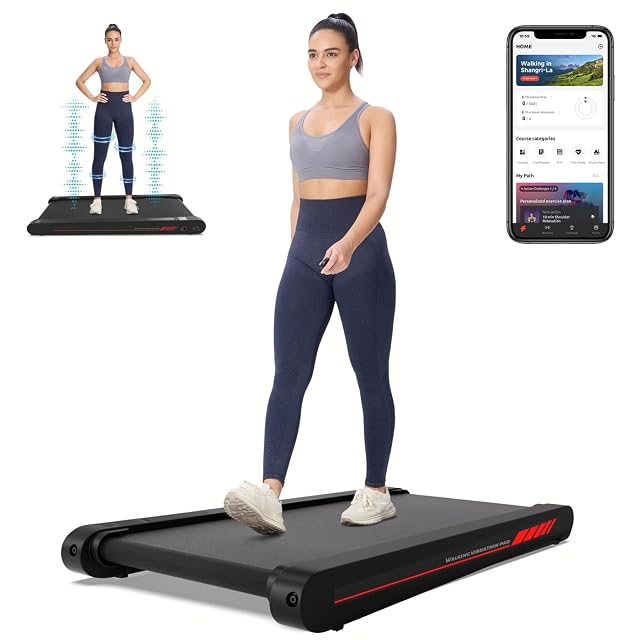 Sperax Walking Treadmill Pad with APP 3 in 1 Under Desk Treadmill 400W Low Noise Walking Vibration Pad