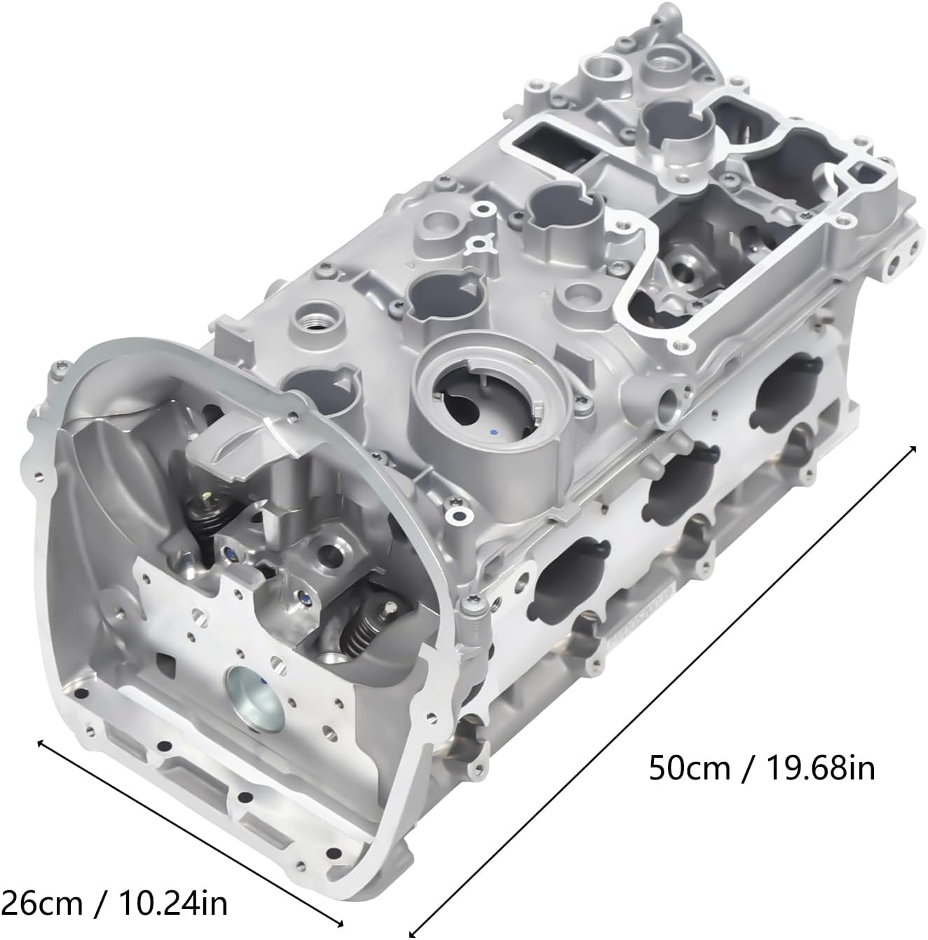 Complete engine cylinder head and valve kit for Audi A4 A5 Q5 A6 TT 06H103064L CAEB CDNC with valve stem seals, valve springs and head bolts, 2.0T