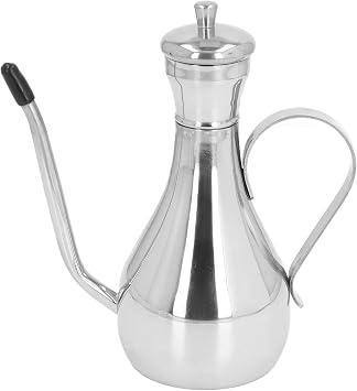 Olive Oil Dispenser Bottle, Oil and Vinegar Dispenser Stainless Steel Oil Pitcher for Kitchen Vinegar Pot Soy Sauce350 ML
