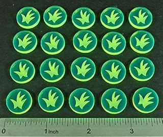LITKO Grass Resource Tokens, Fluorescent Green (20)