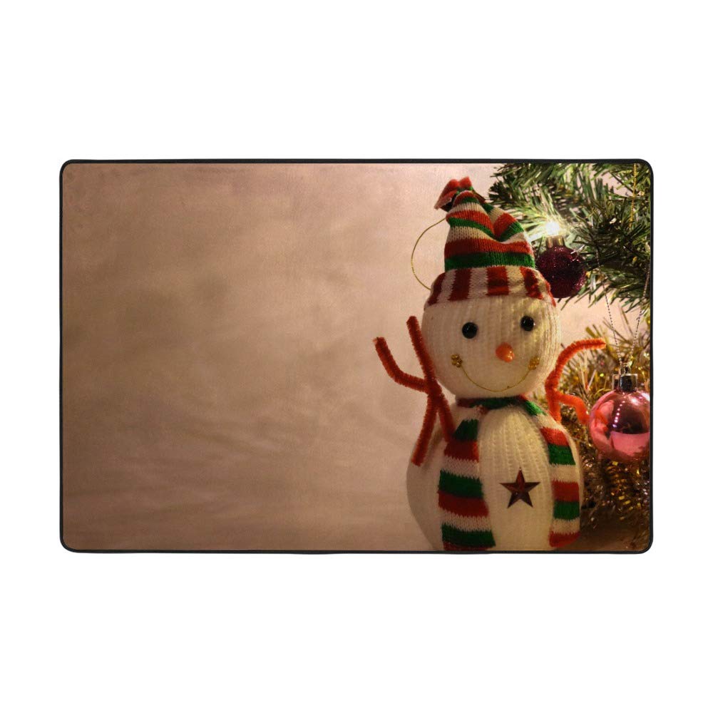 Tapis de Noël bonhomme de neige mignon pour réchauffer l'ambiance du salon