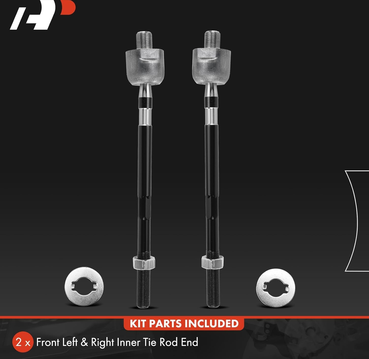 A-Premium 2 x Front Inner Tie Rod Ends, Compatible with Nissan Murano 2005 2006 2007