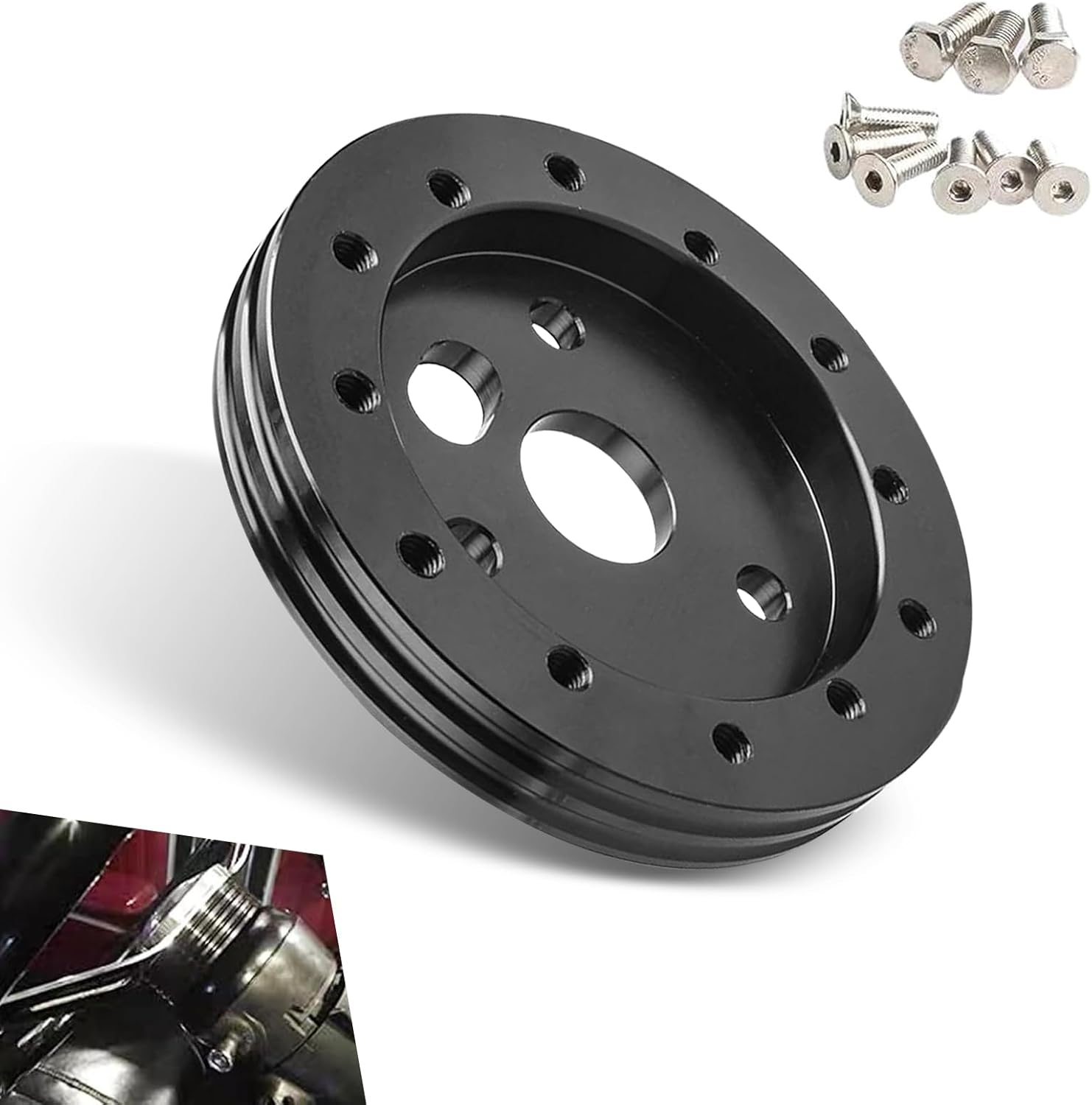 nodteem 1 PC Car Steering Wheel Base Connector, 3.5" x 1" 6