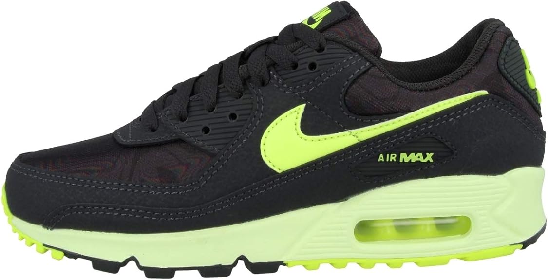 nike air max 90 dark smoke grey volt