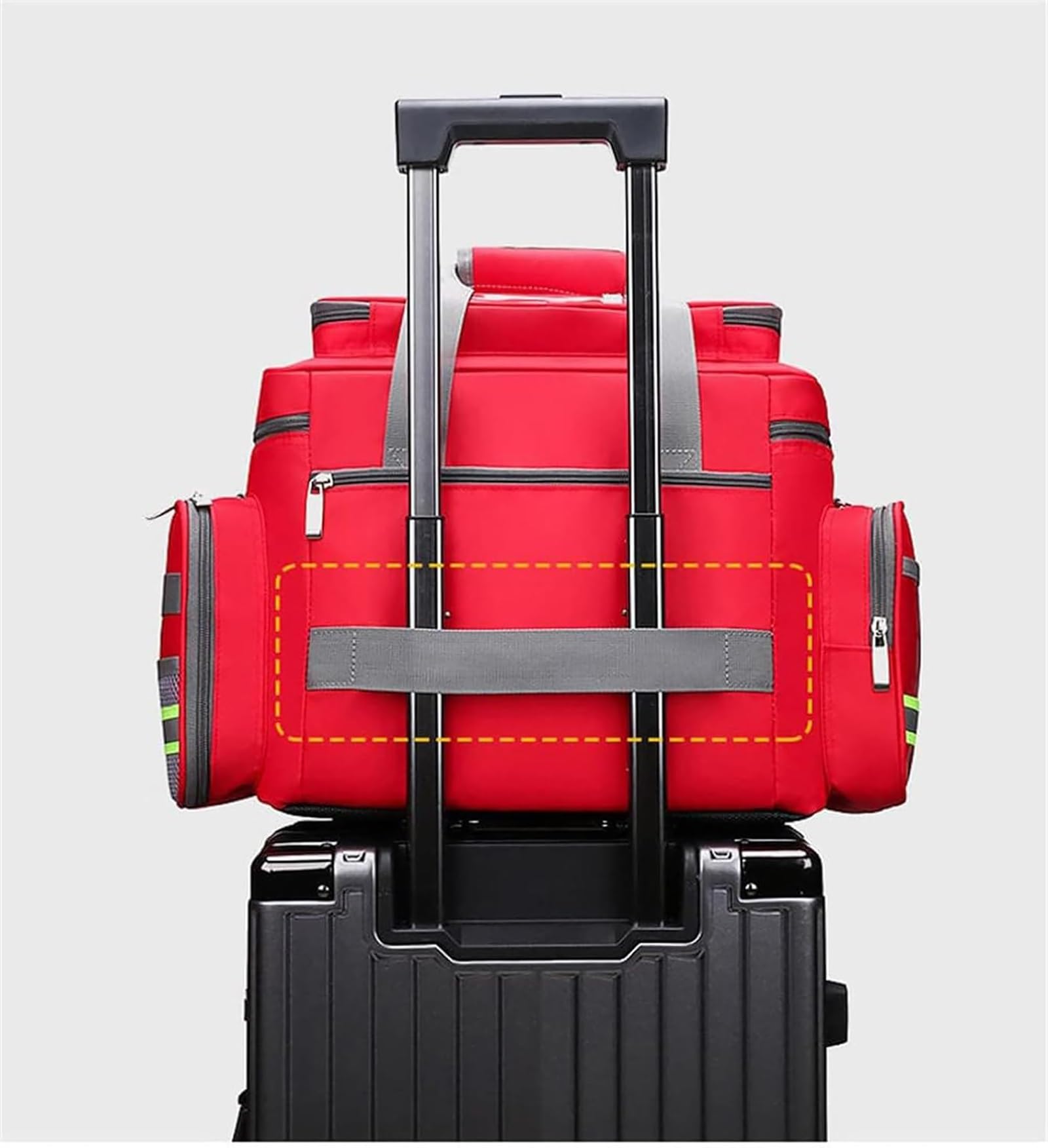 Bolsa De Primeros Auxilios Vacía, Organizador Médico de Emergencia Trauma, Bolsa de Almacenamiento de Emergencia, Suministros Médicos para EMT, Enfermeras, Médicos Tácticos, Atención Domiciliaria, Via