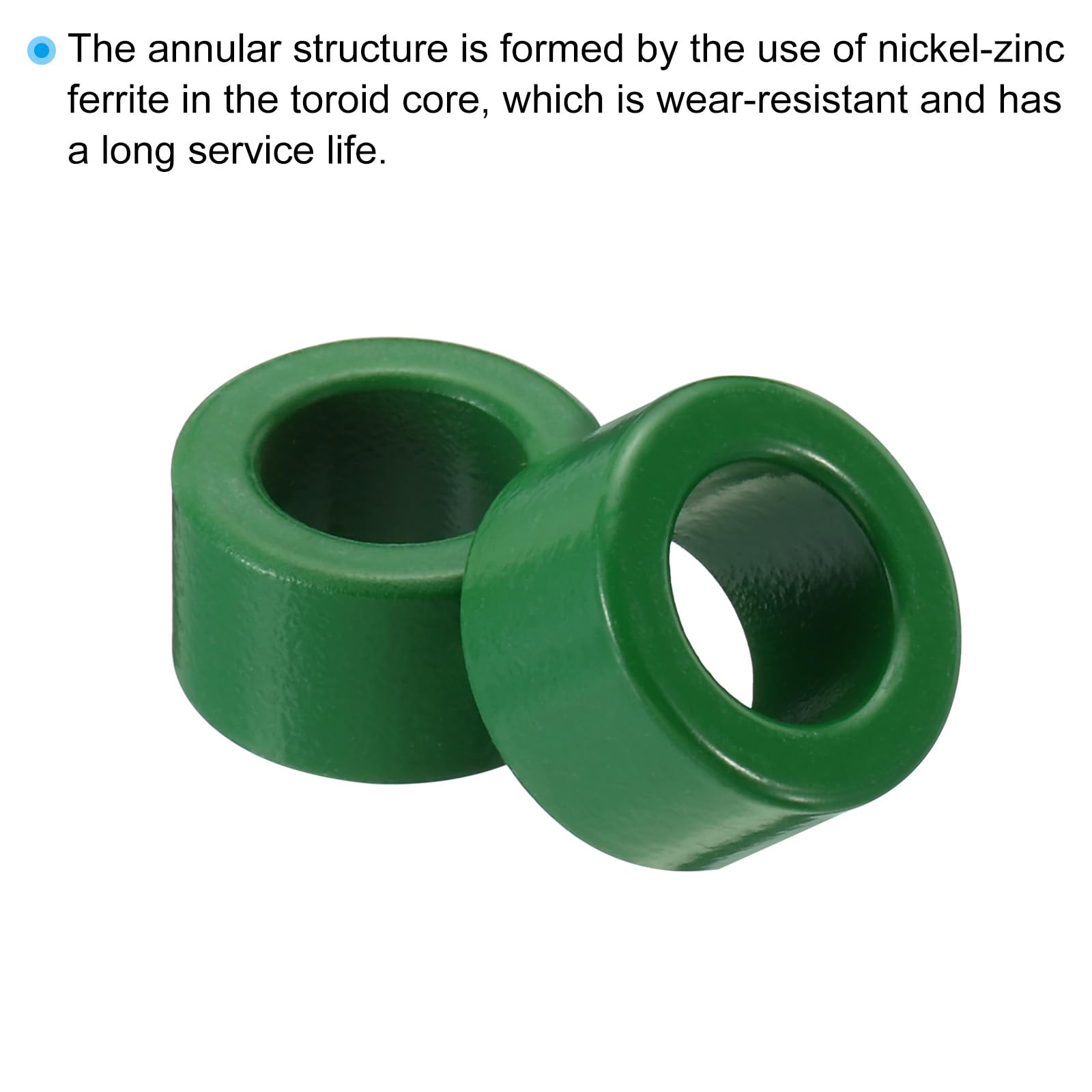 Núcleo De Ferrita Toroidal Verde – 63x37x25 Mm, Para Reducir Interferencias En Transformadores Y Bobinas