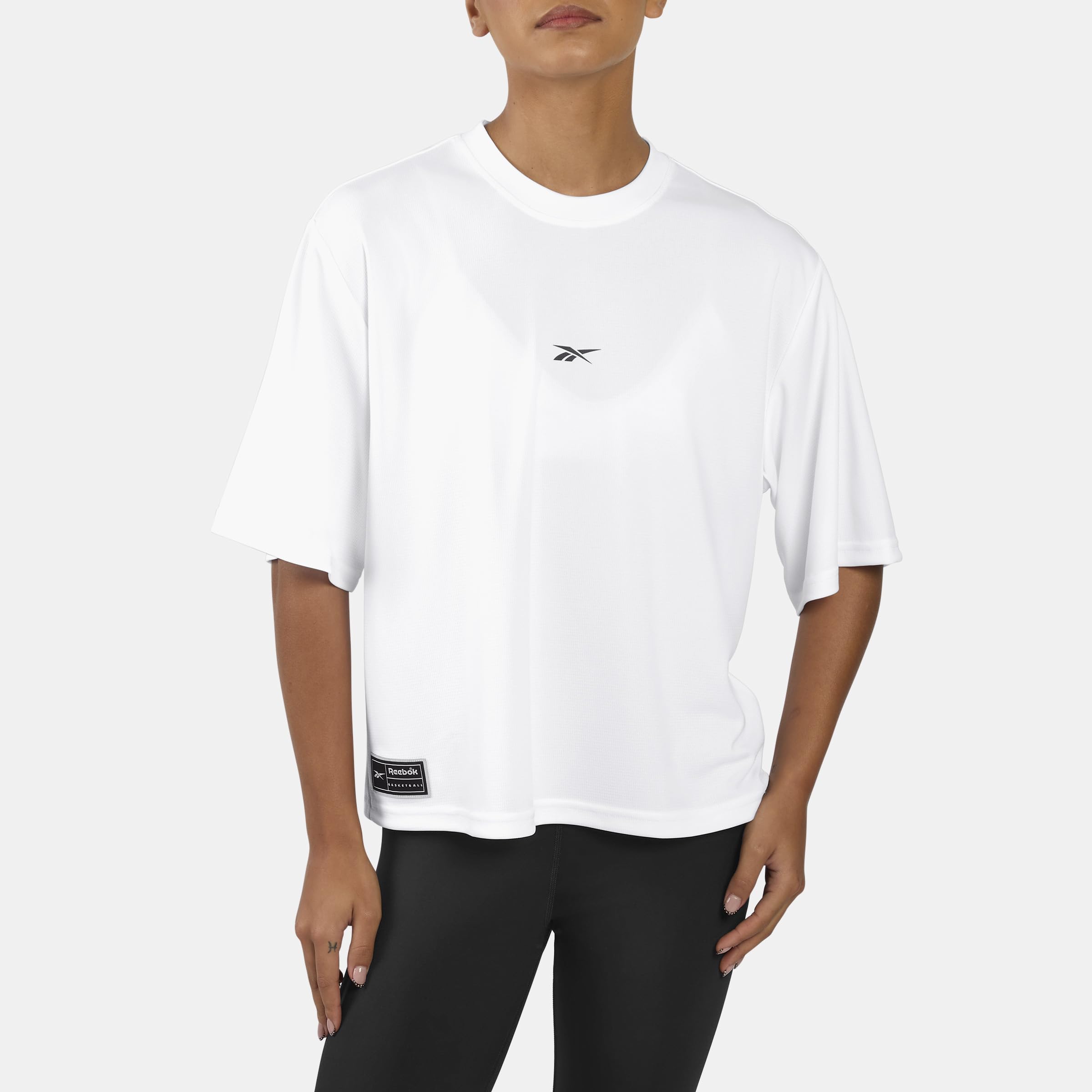 Reebok - Id Basketball Mesh Women's Top  White  Extra Large