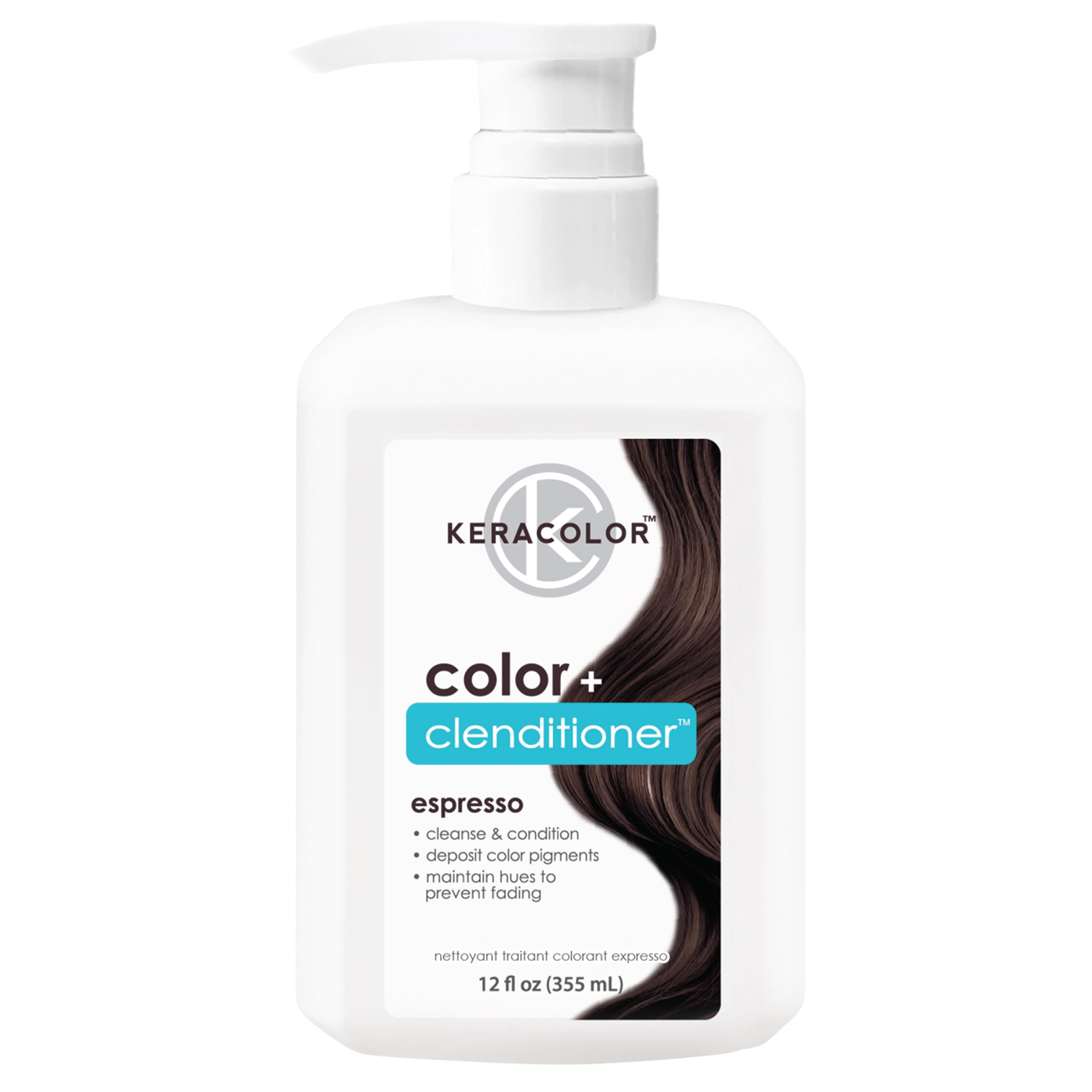 Color + Clenditioner 3-in-1 Color-Depositing Conditioner, Gently Cleanses & Conditions, Semi-Permanent Hair Color, 23 Shades, 12 Fl Oz