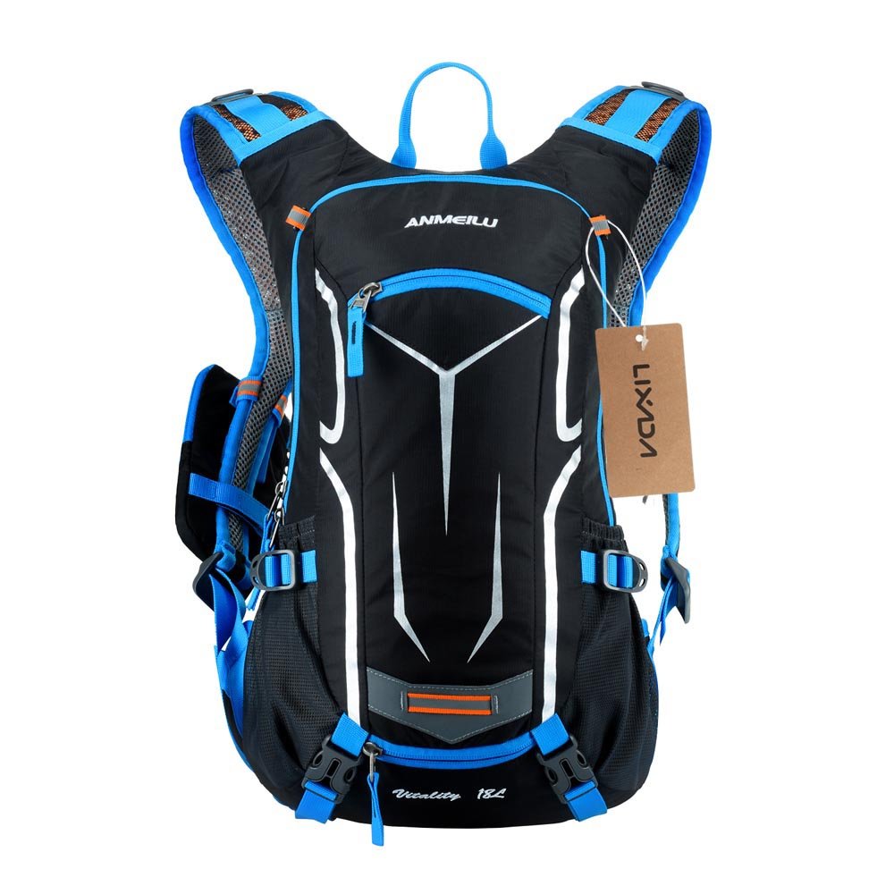 Lixada 18L Water-resistant Breathable Cycling Bicycle Bike Shoulder Backpack Ultralight Outdoor Sports Riding Travel Mountaineering Hydration Water Bag with Rain Cover-image-22