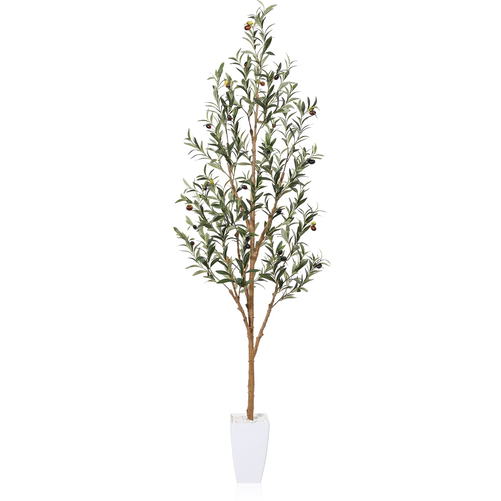 Amazon.de: Fopamtri Olivenbaum Knstlich 180 cm Kunstpflanzen Gro  Kunstbaum Grn Fake Kunstpflanze mit Frchten im Topf fr Indoor Outdoor  Home Schlafzimmer Bro Garten Dekoration (1 Pack)