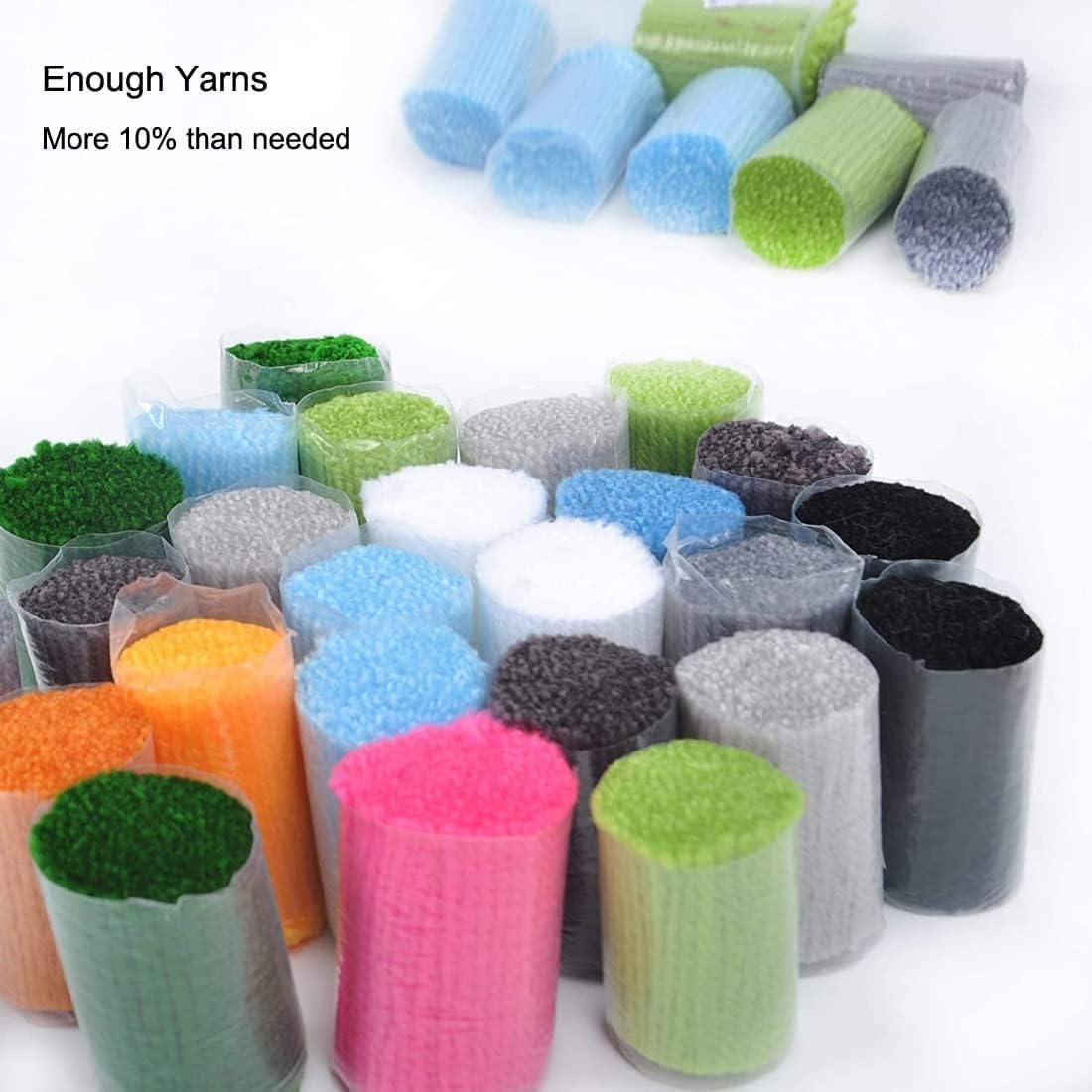 YOOTOM Kit gancio a scatto per adulti, kit di federe per cuscino con gnomo e gancio fai da te,kit per ricamo a punto croce, kit per la creazione di cuscini,Christmas Latch Hook Pillowcase Kits 43x43cm