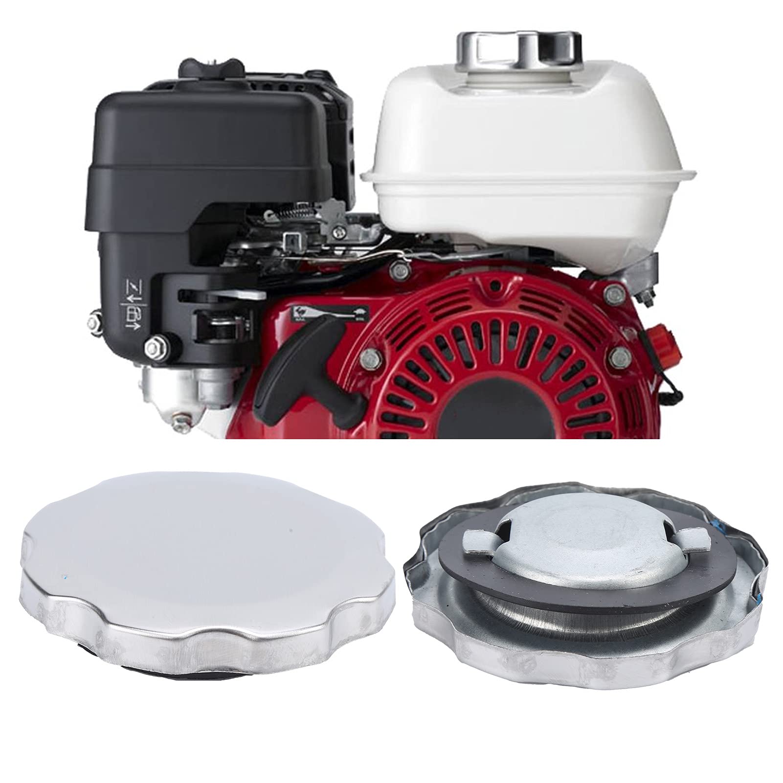 Aramox Chromed Fuel Gas Tank Cap Lock Fuel Cap 17620‑ZH7‑023 Fit
