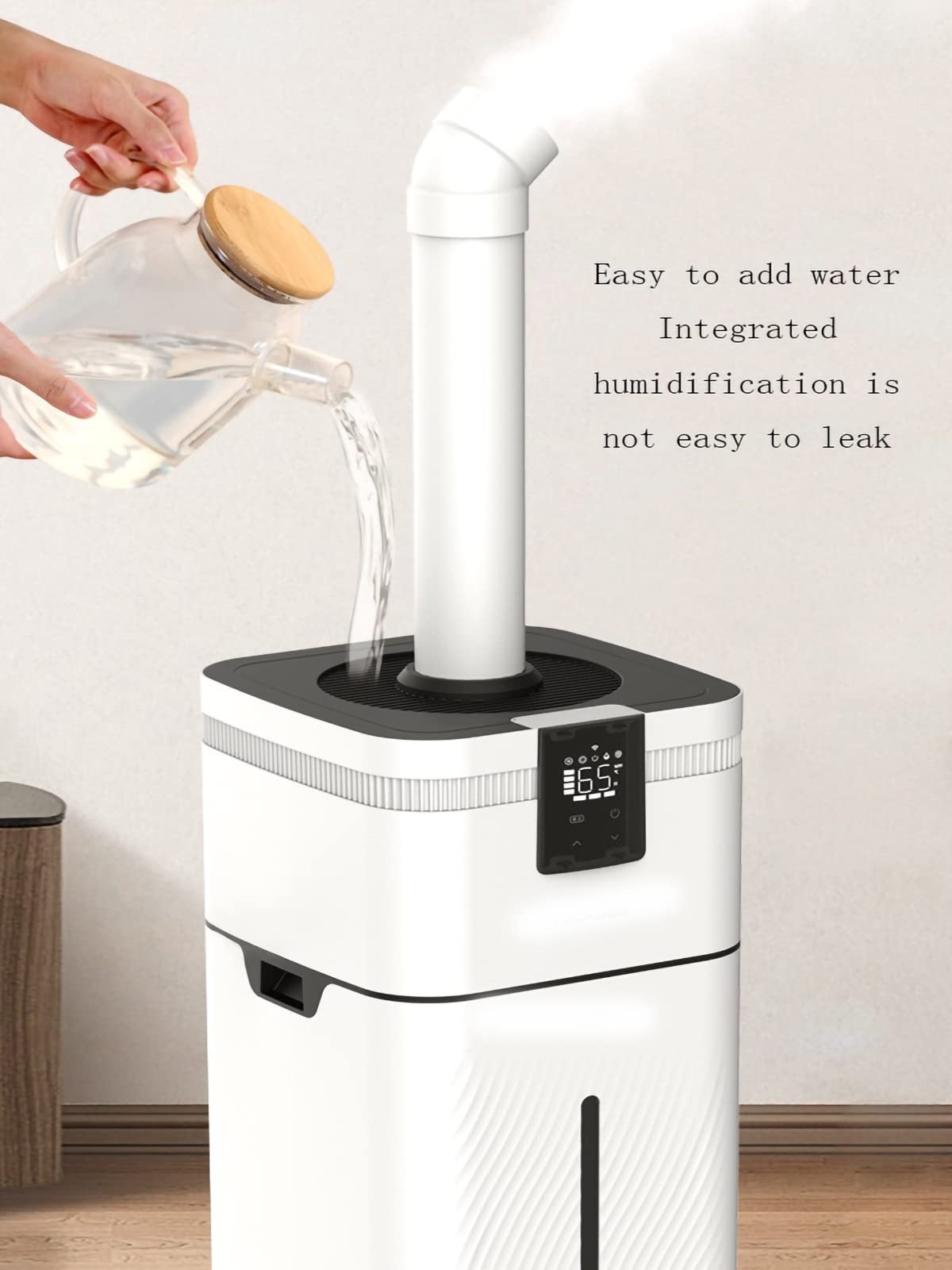 Umidificatore 30L Grande capacità Nebbia Ufficio Casa con Acqua Purificatore d'Aria Intelligente Supermercato Spruzzatore per Verdure (Triplo Nucleo) ()