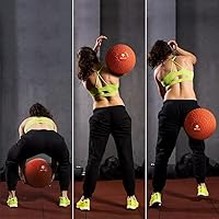 Vista 126 de Yes4All Slam Balls, 10-40lb Weighted Ball Weight, Durable PVC Sand Filled Workout Dynamic Slam Ball for Core Strengthen