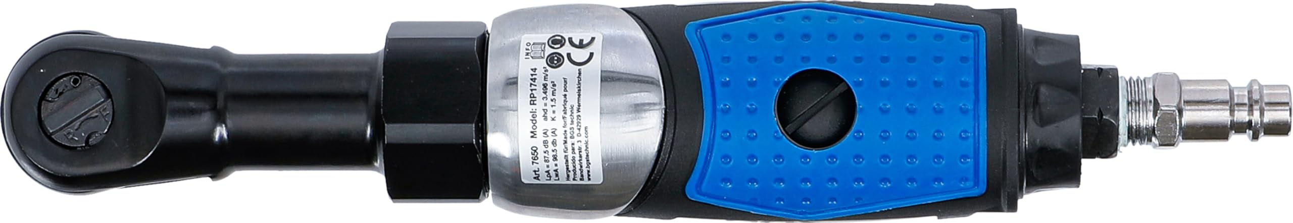 BGS 7650 | Cacciavite a cricchetto ad aria compressa | 6,3 mm (1/4") | 32,5 Nm