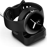 Vista 1 de Miimall Soporte de cargador compatible con cargador de Google Pixel Watch, soporte de base de cargador de silicona antideslizante con ranura