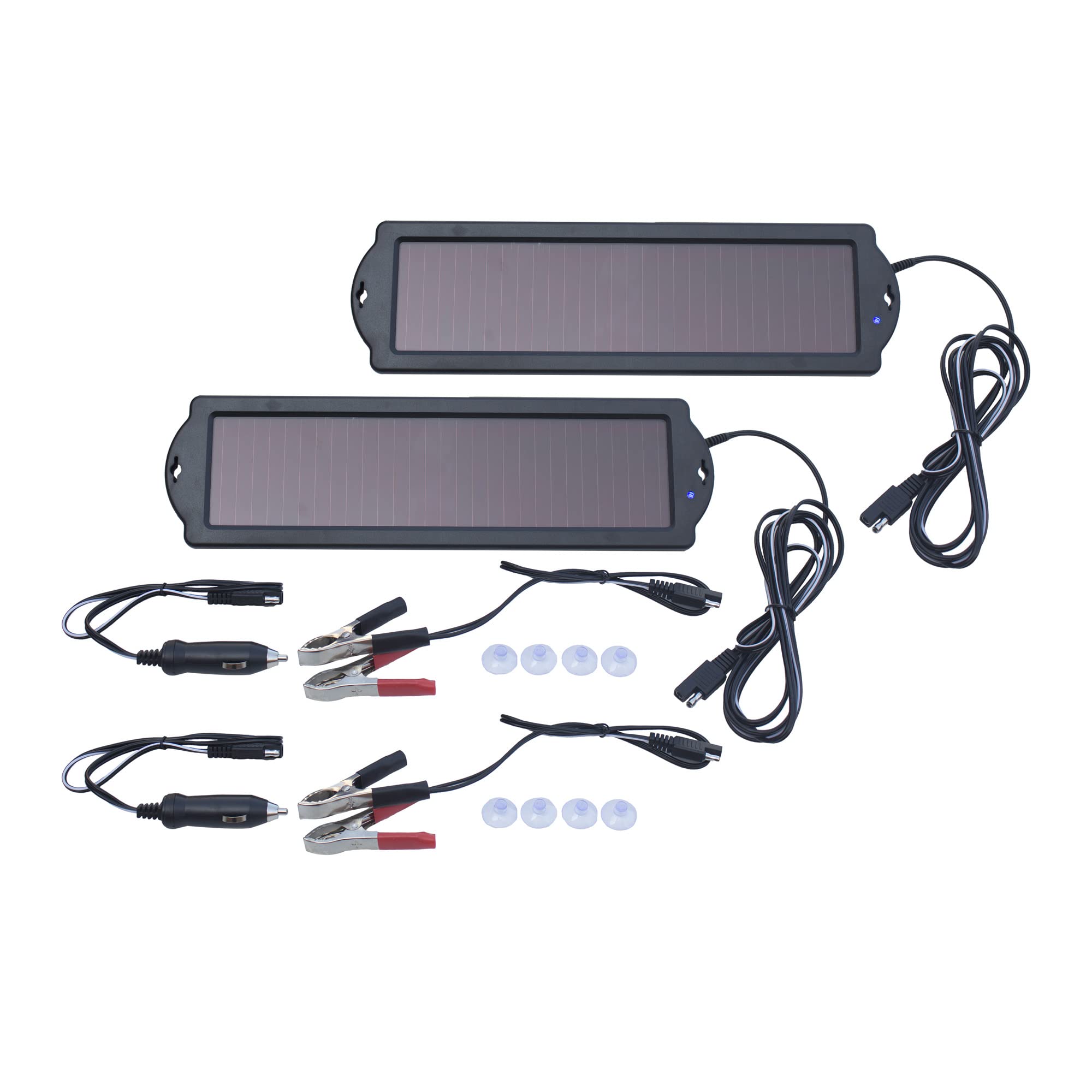1.5W Amorphous Solar Battery Maintainer-2 Pack by Nature Power – Amorphous, Model 42003