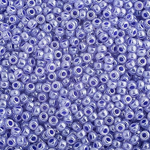 Miyuki Seed Bead 8/0 APX.22g - Lilac Ceylon Japanese Glass Seed Beads