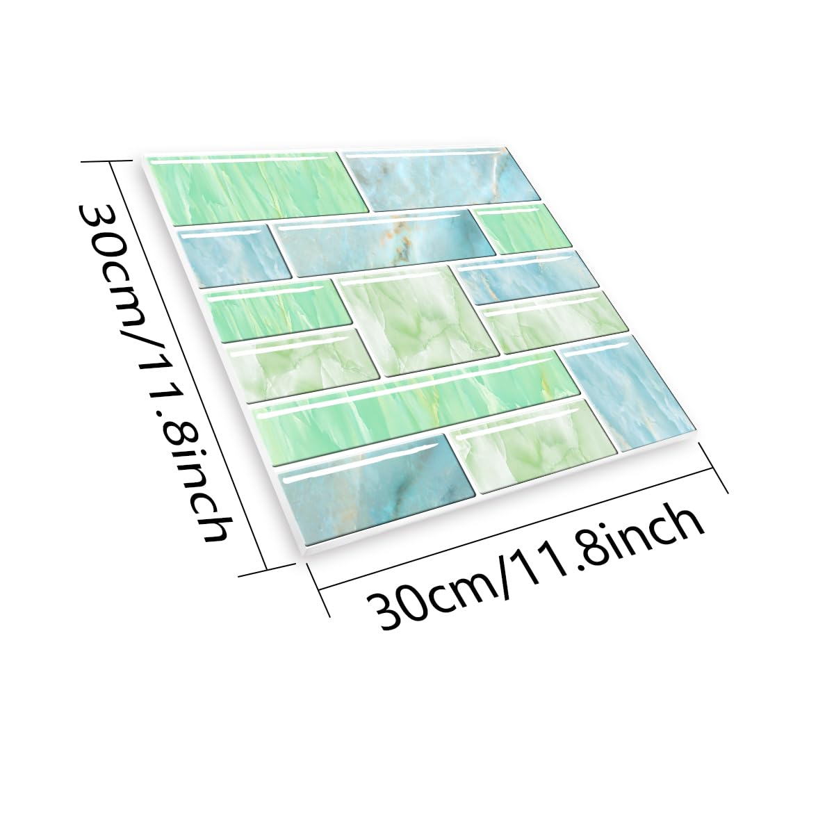 naklejki na płytki, Naklejki na płytki ścienne, 2/10 szt., 20 x cm/30 30 cm, samoprzylepne, wodoodporne, olejoodporne, naklejki PCV(10 Pcs/30x30cm)
