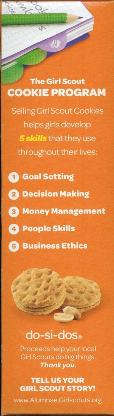 Girl Scout Do-si-dos Cookies (3 Boxes)