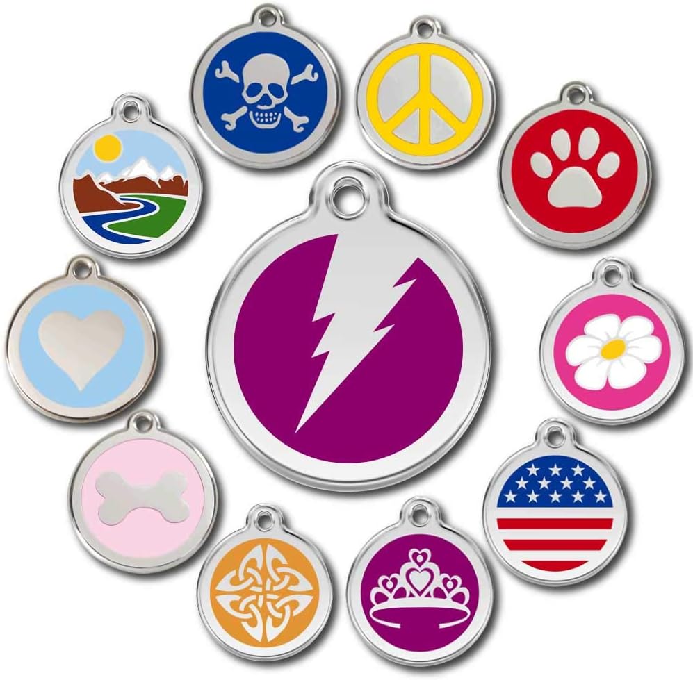 Love Your Pets Deluxe Pet ID Tags - Deep Engraved Stainless Steel - Engraving Will Last – 120 Design Choices of Pet Tags, Dog Tags, Cat…