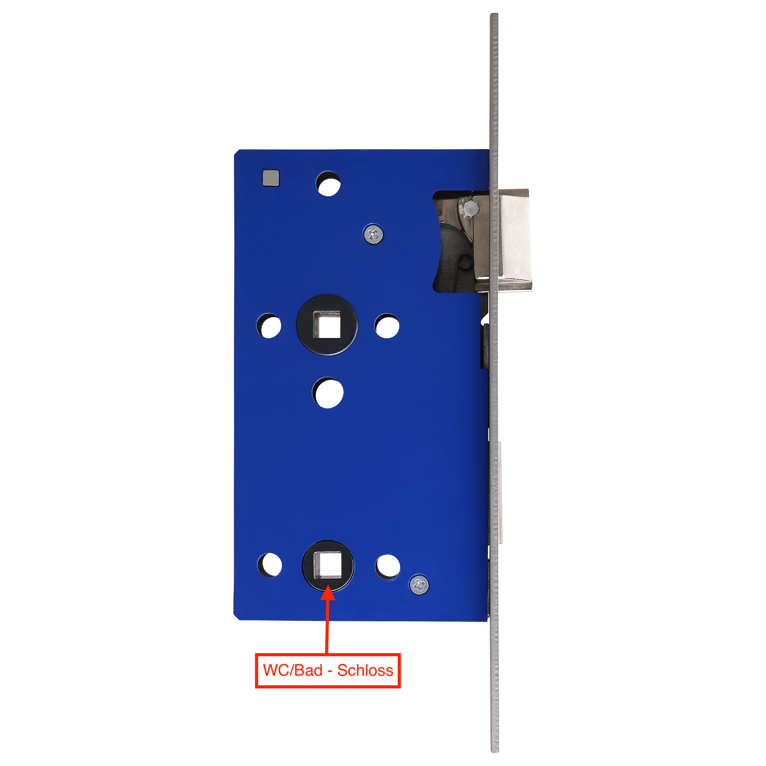 Beschläge Hamburg | Türgriff Türbeschlag | Trondheim scoop SBL 1003 | Türklinken mit WC Rosetten für Bad und Toilette | Drückergarnitur/Türdrücker für Innentüren | rund ø54x9,5 mm in schwarz matt