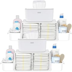 Lifewit Baby Diaper Caddy Organizer Nursery Wipes Diaper Organizer for Changing Table Storage for Diapers Wipes and More