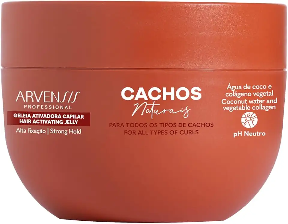 Geleia Ativadora Alta Fixação Arvensis Cachos Naturais - Definição Sem Rigidez, Anti-Frizz, 250g