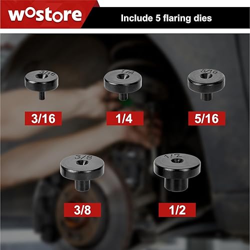 Miniatura 5 de Wostore Kit de herramientas de doble abocinación Cortador de tubos de línea de cobre