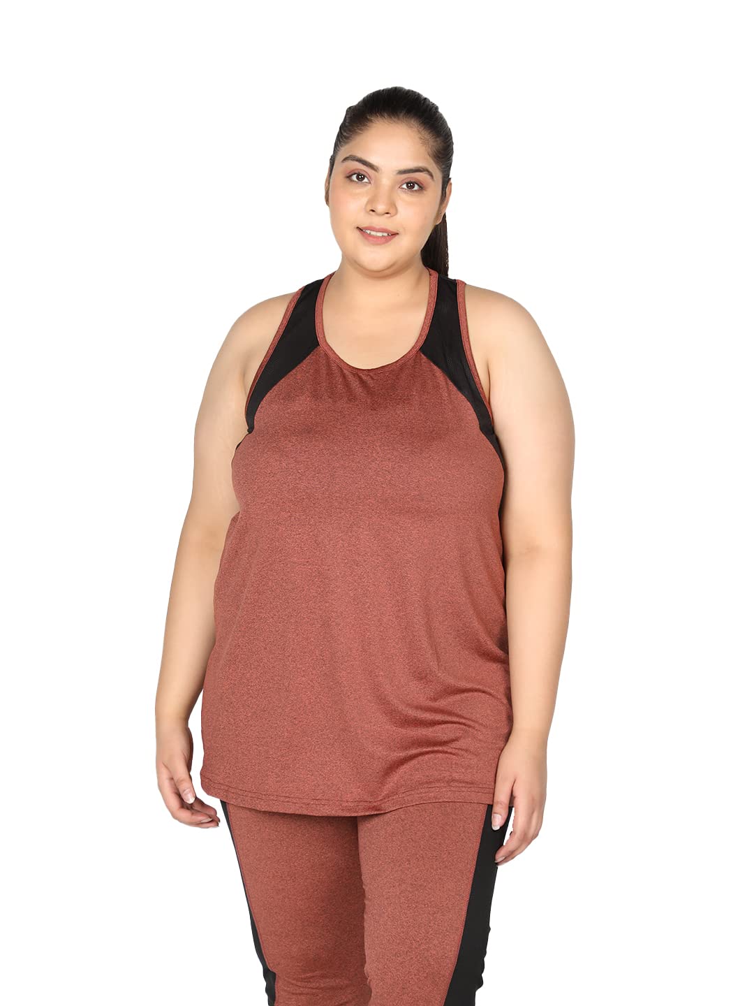 chkokko Women's Polyester Regular Fit Gym Tank Tops Sleeveless Sports Vest-picture-21