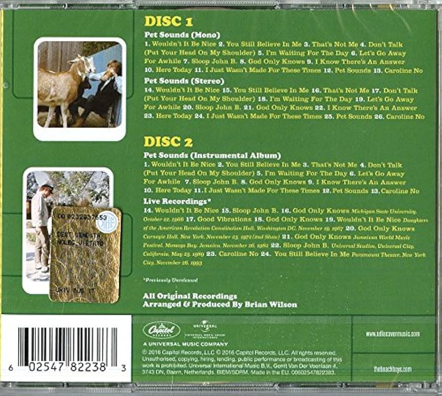 Amazon.co.jp: PET SOUNDS: ミュージック