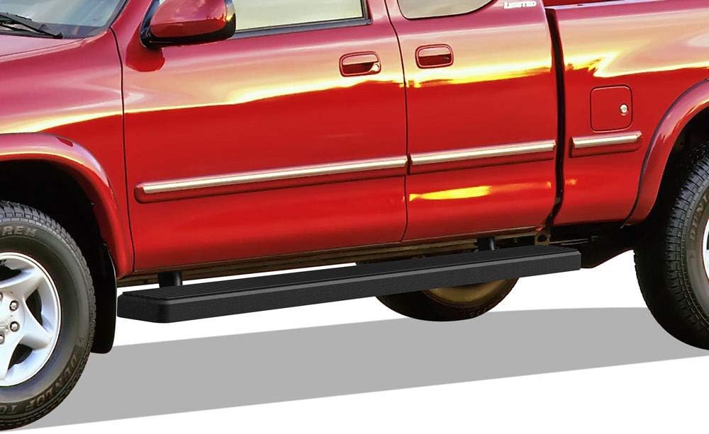 APS Running Boards 6 inches Matte Black Compatible with Toyota Tundra 2000-2006 Access Cab Stainless Steel (Nerf Bars Side Steps Side Bars)