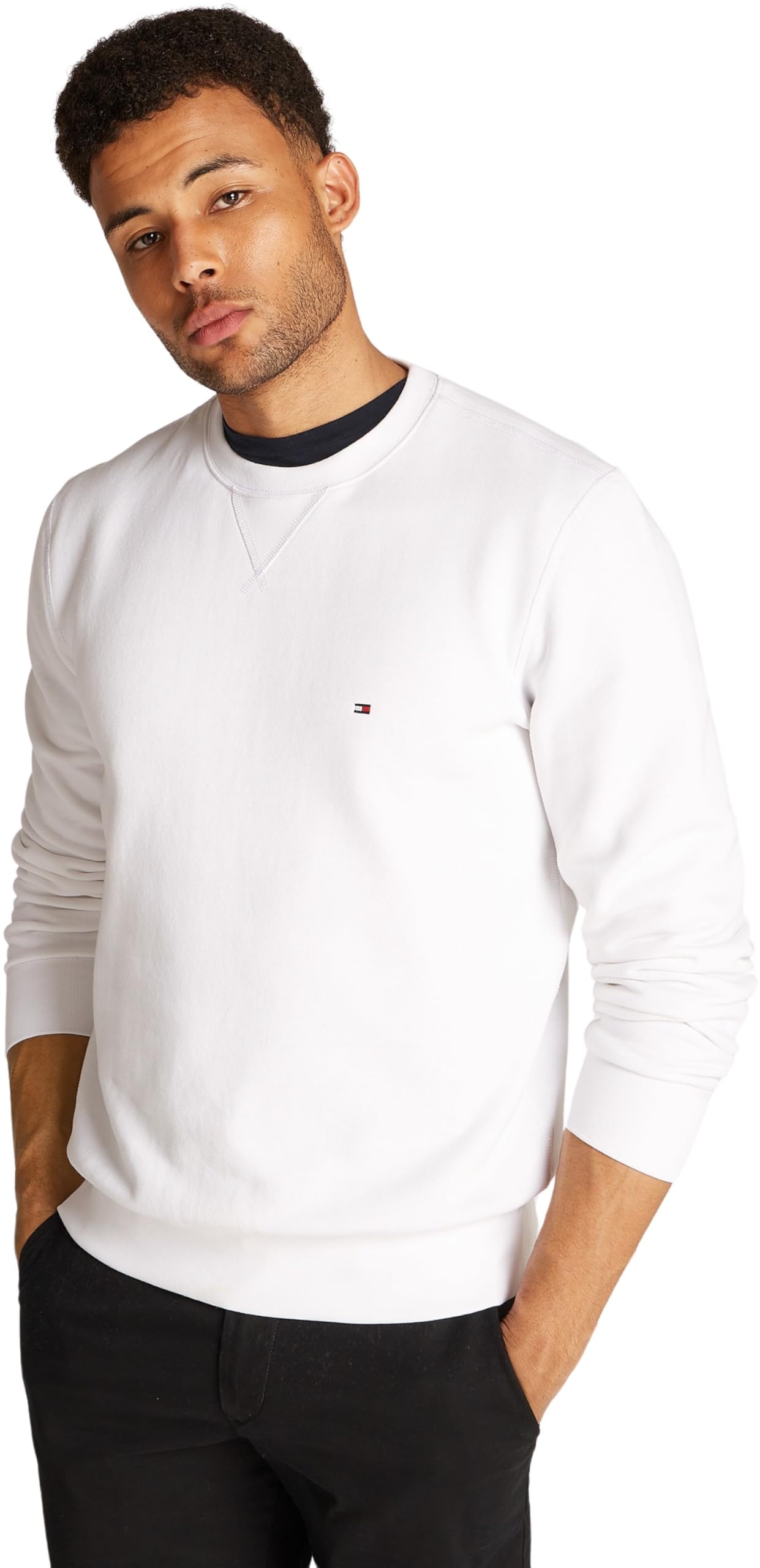 Tommy Hilfiger Herren Sweatshirt Essential Fleece Crew Neck Regular Fit