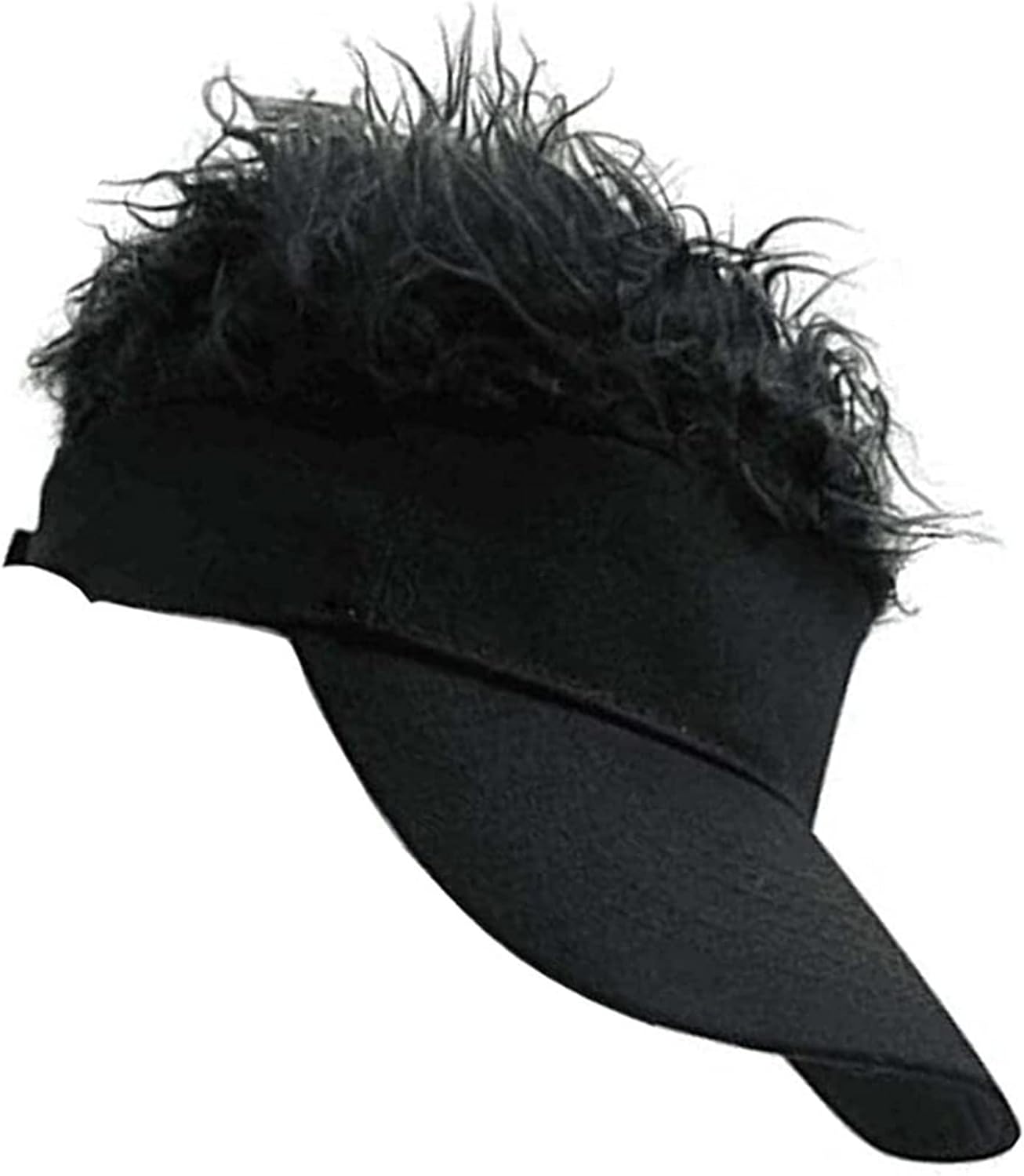 HCLRW Fake Hair Baseball Hat with Wig Spiked Hairs Cycling