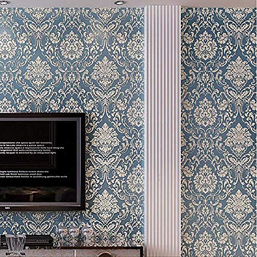 Papier peint intissé 3D relief damas salon chambre couloir mur TV